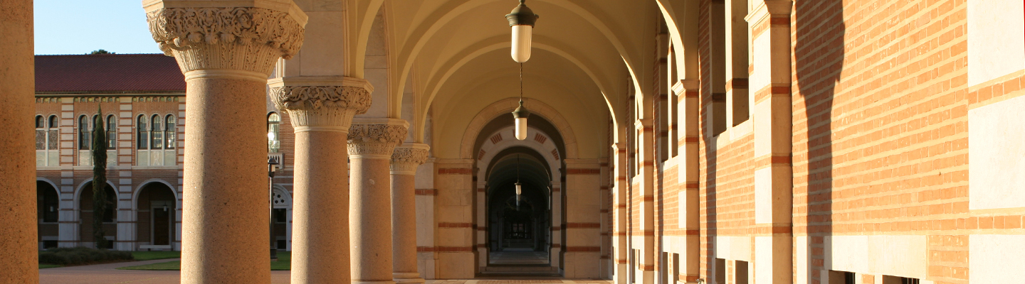 Classic arched hallway